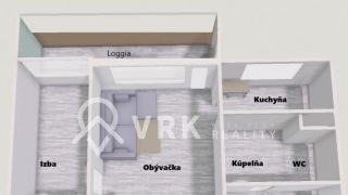  Byty Predaj 2 izbový byt Košice - Západ - Terasa Gudernova